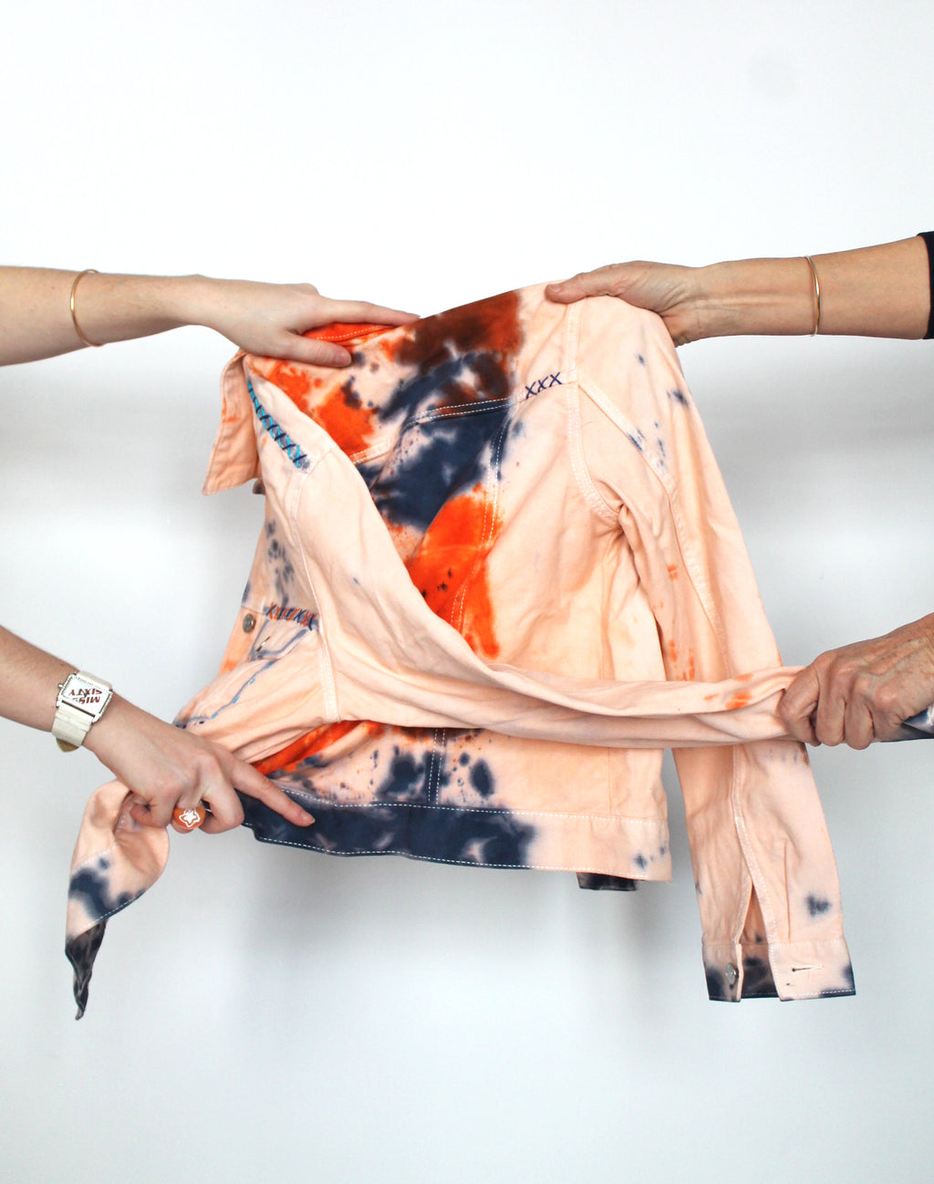 Veste denim tie and dye 3