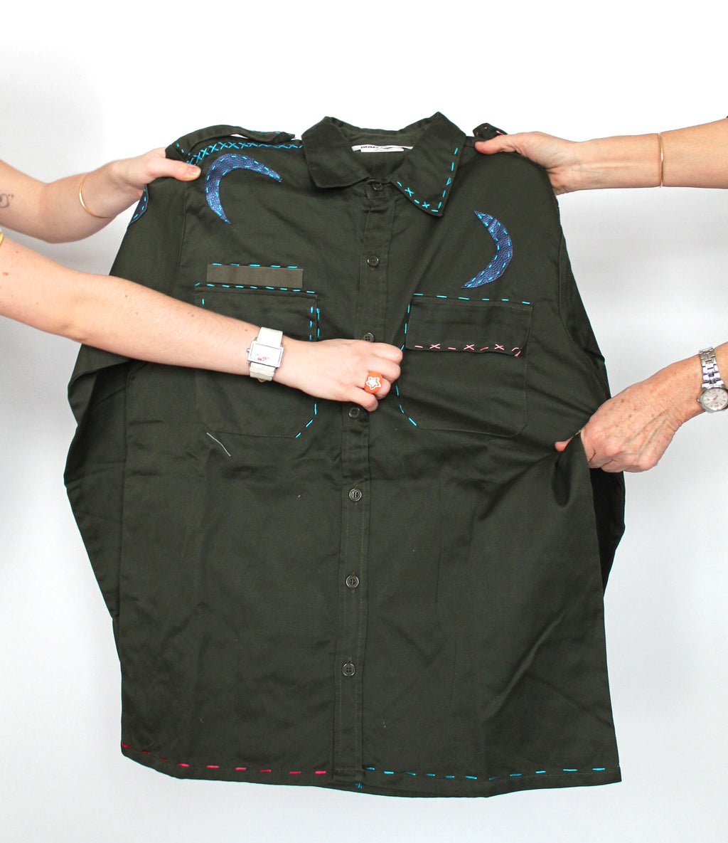 Chemise de l'armée soleil bleu