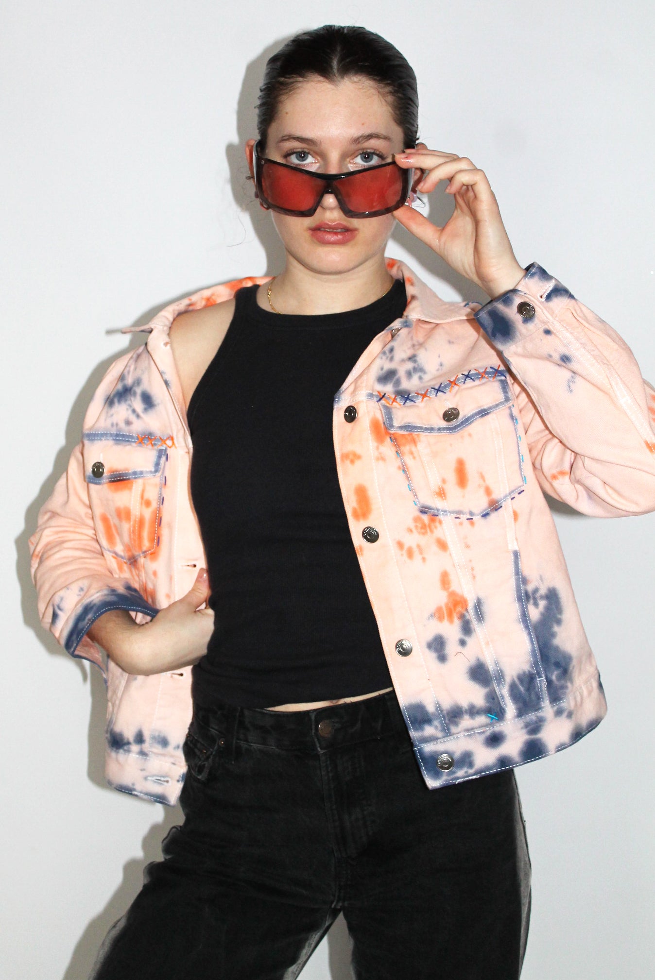 Veste denim tie and dye 3