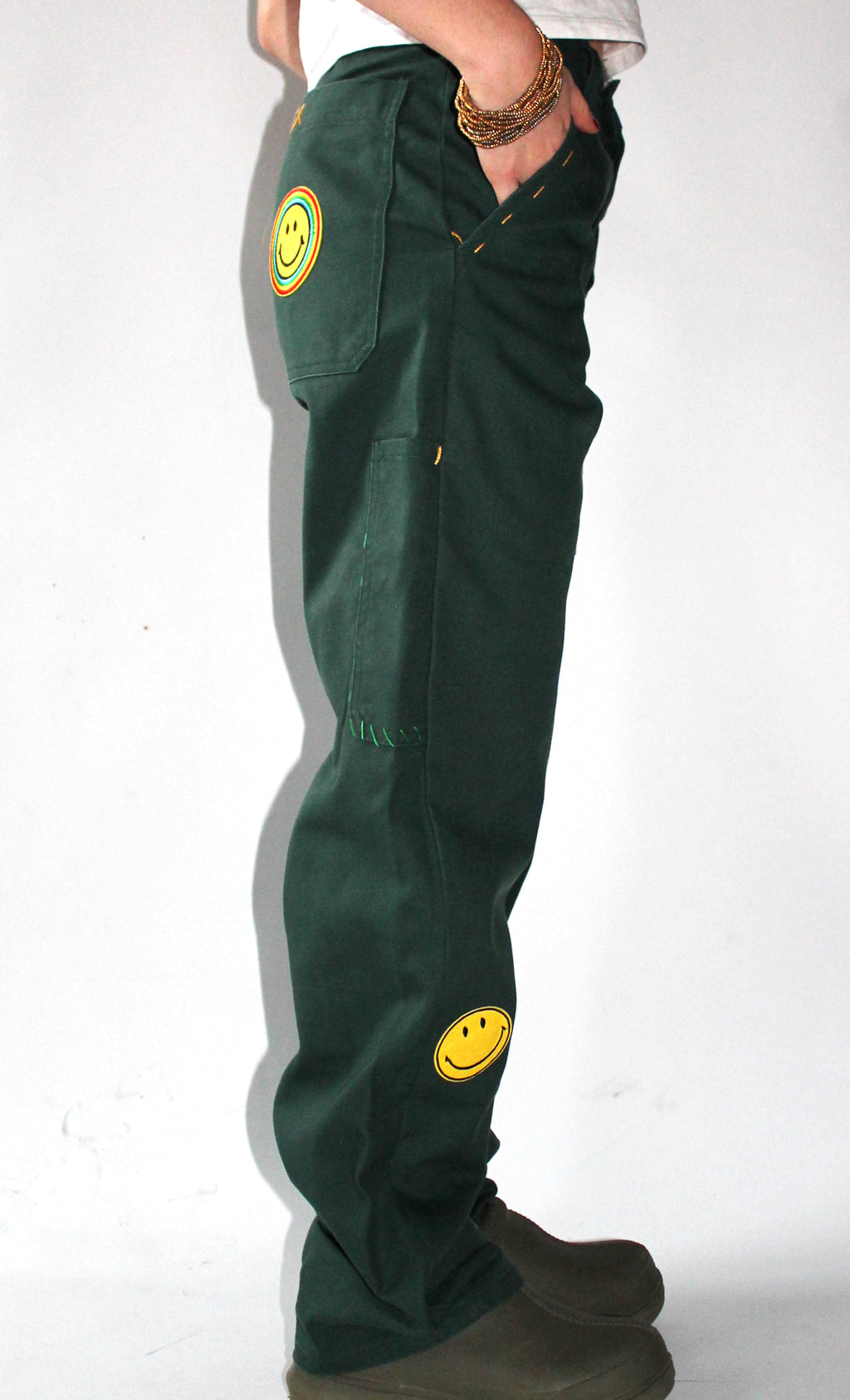 Pantalon smiley kaki