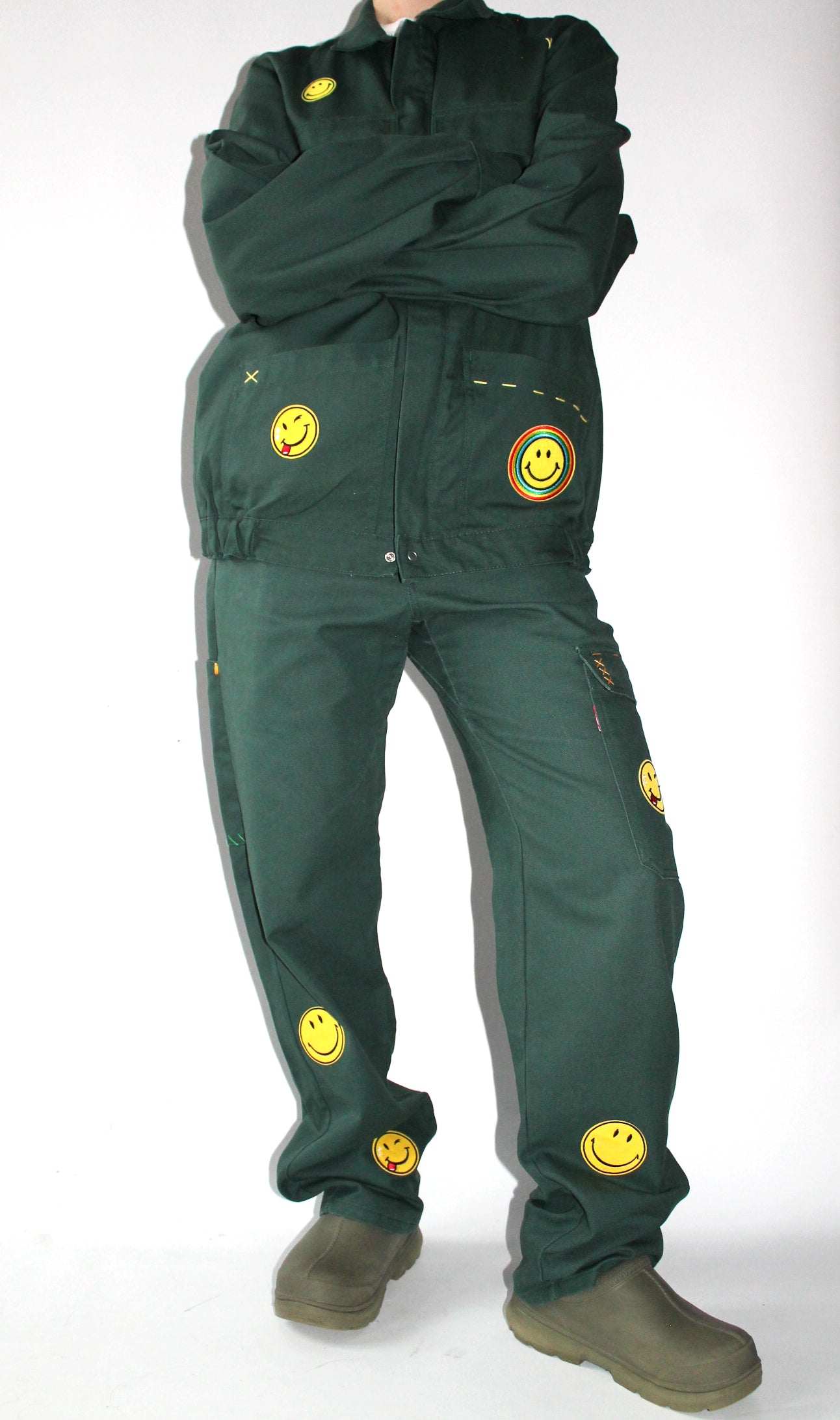 Pantalon smiley kaki