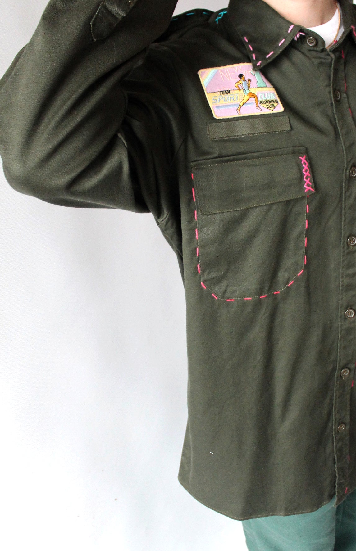 Chemise de l'armée soleil rose