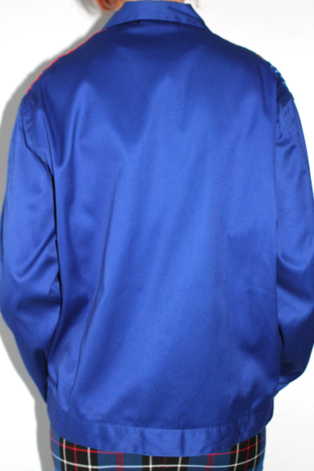 Smiley femme bleu de travail