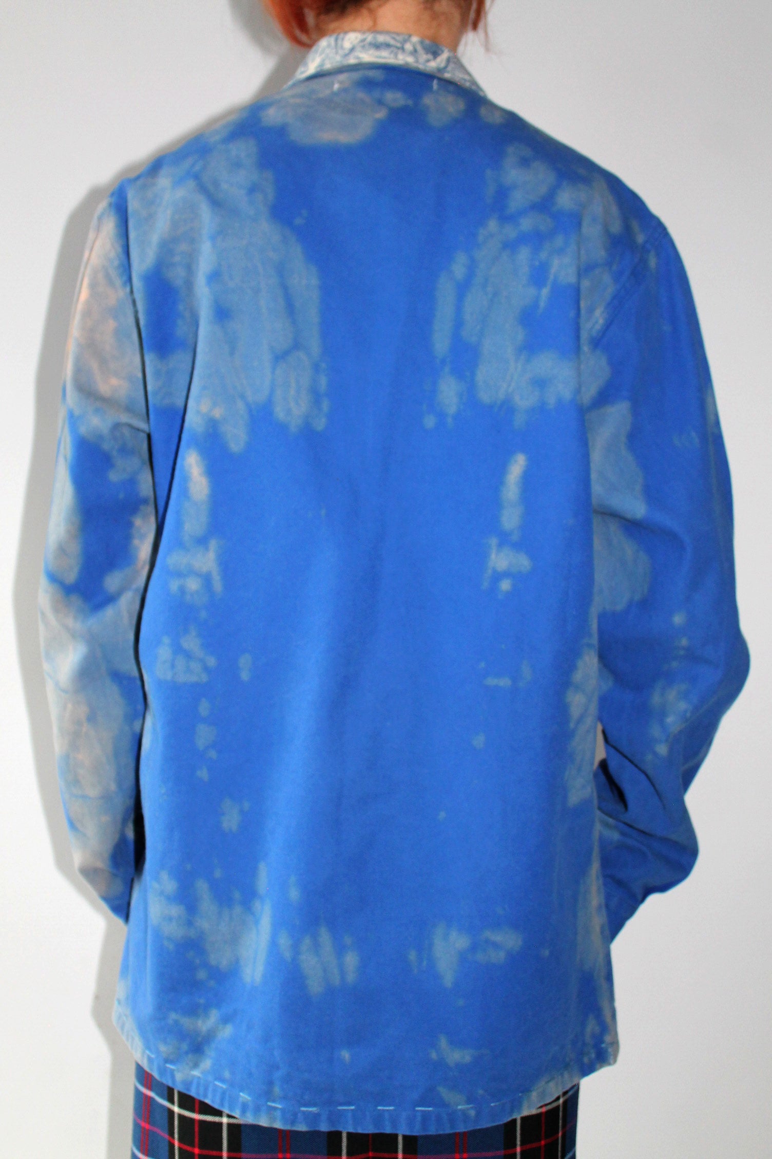 Toile de Jouy bleu de travail