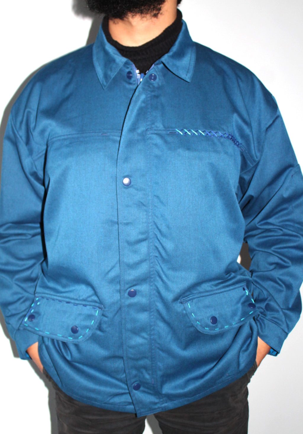 Mandala bleu de travail