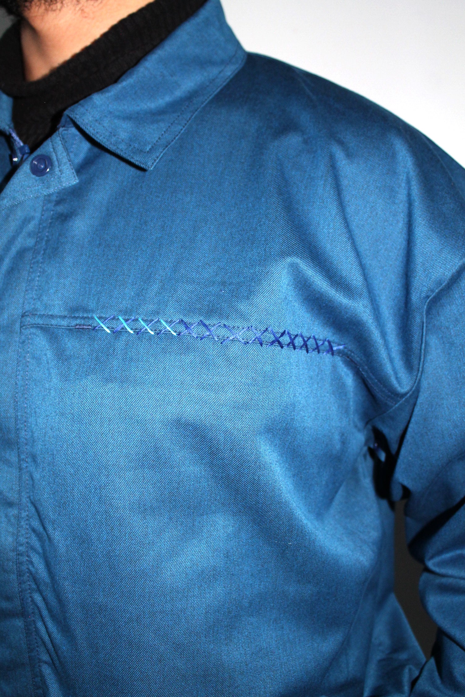 Mandala bleu de travail