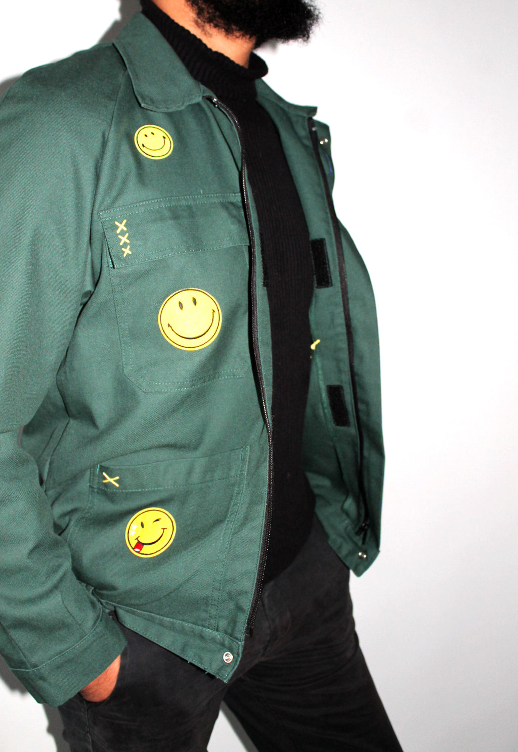 Veste smiley kaki