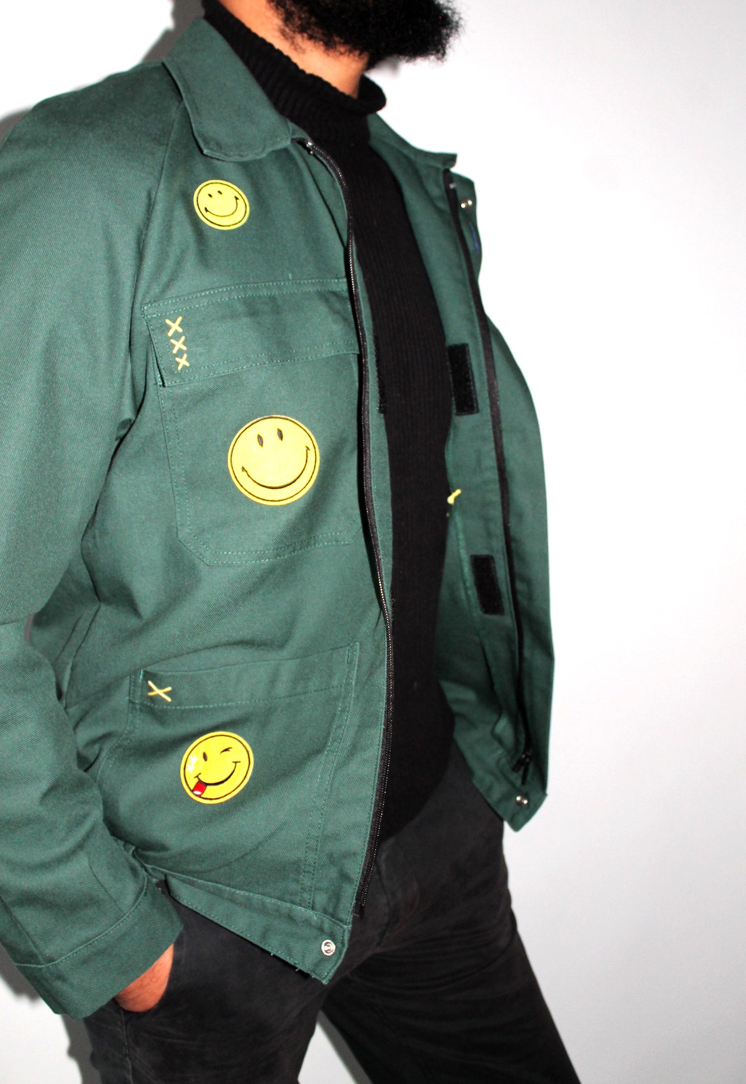 Veste smiley kaki