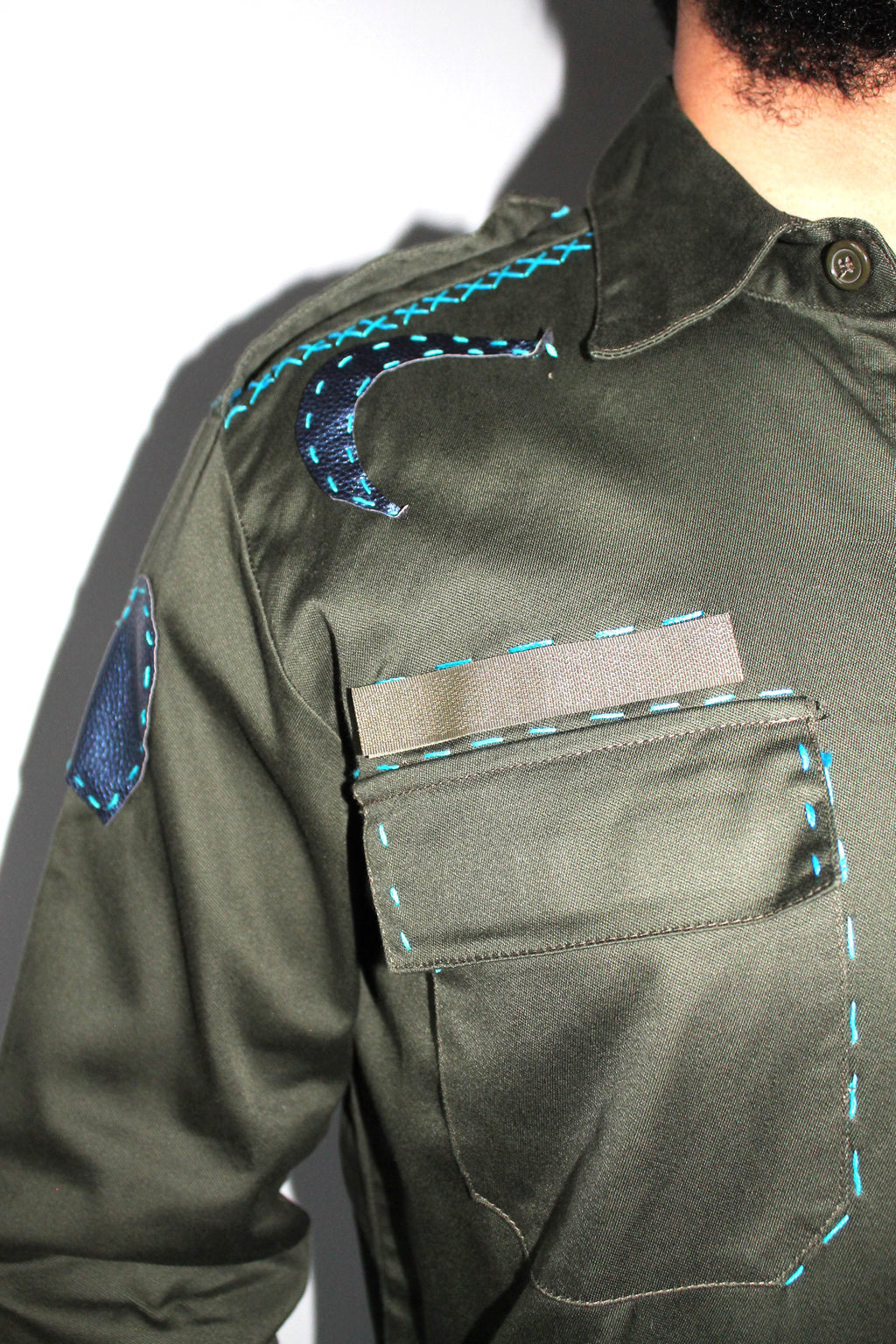 Chemise de l'armée soleil bleu